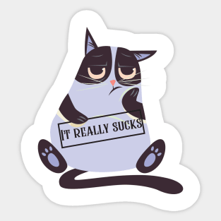 It really sucks Sticker